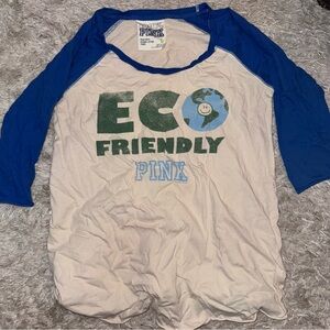 Vintage VS Pink Rare HTF "Eco-Friendly" Earth Tee Babydoll